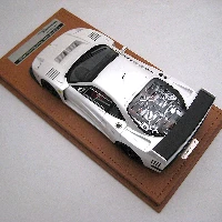 Ferrari F40 LM 1996 Pearl Metallic White with 5 Spoke Black Rims