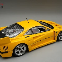 Ferrari F40 LM 1996 Press version Modena Yello with 5 Spoke Silver Rims