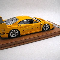 Ferrari F40 LM 1996 Press version Modena Yello with 5 Spoke Silver Rims