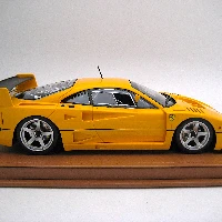 Ferrari F40 LM 1996 Press version Modena Yello with 5 Spoke Silver Rims
