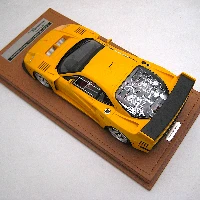Ferrari F40 LM 1996 Press version Modena Yello with 5 Spoke Silver Rims