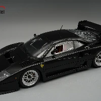 Ferrari F40 LM 1996 Gloss Black Version with Enkei Silver Rims