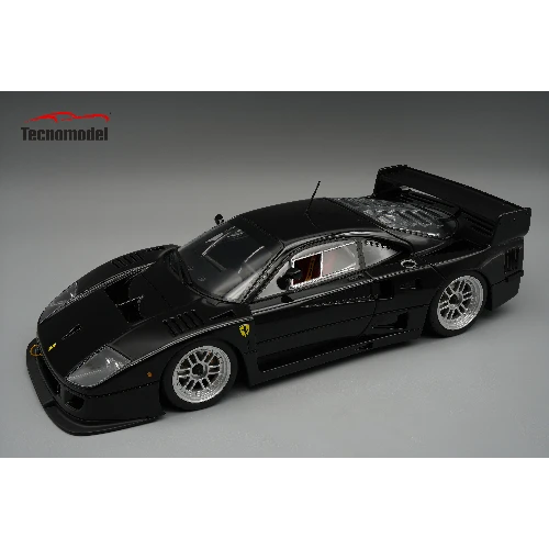 Ferrari F40 LM 1996 Gloss Black Version with Enkei Silver Rims