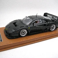Ferrari F40 LM 1996 Gloss Black Version with Enkei Silver Rims