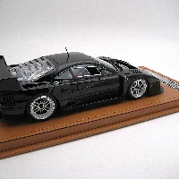 Ferrari F40 LM 1996 Gloss Black Version with Enkei Silver Rims
