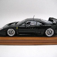 Ferrari F40 LM 1996 Gloss Black Version with Enkei Silver Rims