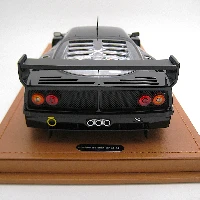 Ferrari F40 LM 1996 Gloss Black Version with Enkei Silver Rims