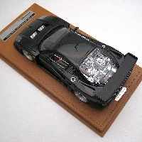 Ferrari F40 LM 1996 Gloss Black Version with Enkei Silver Rims