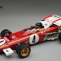 Ferrari 312 B2 F1 1971 Monaco GP Driver Jacky Ickx Car 4 THIS MODEL CAMES WITH THE SHOWCASE INCLUDED