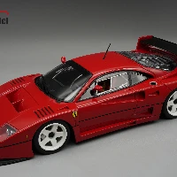 Ferrari F40 LM 1996 Press Red with white wheels THIS MODEL CAMES WITH THE SHOWCASE INCLUDED 