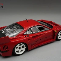Ferrari F40 LM 1996 Press Red with white wheels THIS MODEL CAMES WITH THE SHOWCASE INCLUDED 
