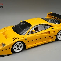 Ferrari F40 LM 1996 Press Yello Modena with white wheels THIS MODEL CAMES WITH THE SHOCASE INCLUDED