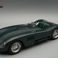 Jaguar C-Type Longtail Le Mans 24h 1952 Press British Racing Green