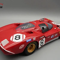 TM12-02D Ferrari - 512S 5.0L v12 Long Tail team spa Ferrari SEFAC #8 24h Le Mans 1970 A.Merzario - C.Regazzoni