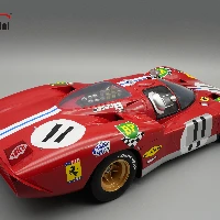 TM12-02E Ferrari 512S Filippinetti NART car #11 Driver: Posey - Bocknum