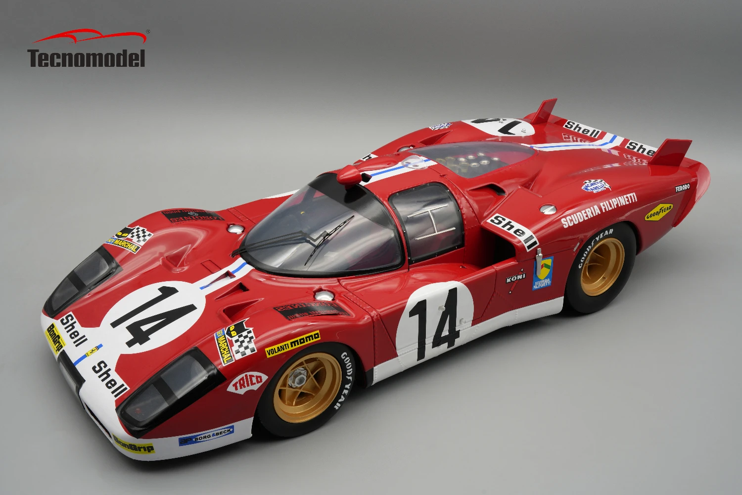 TM12-02G Ferrari 512 S Filippinetti Car #14 Le mans 1970 Driver: Bonnier-Wisell