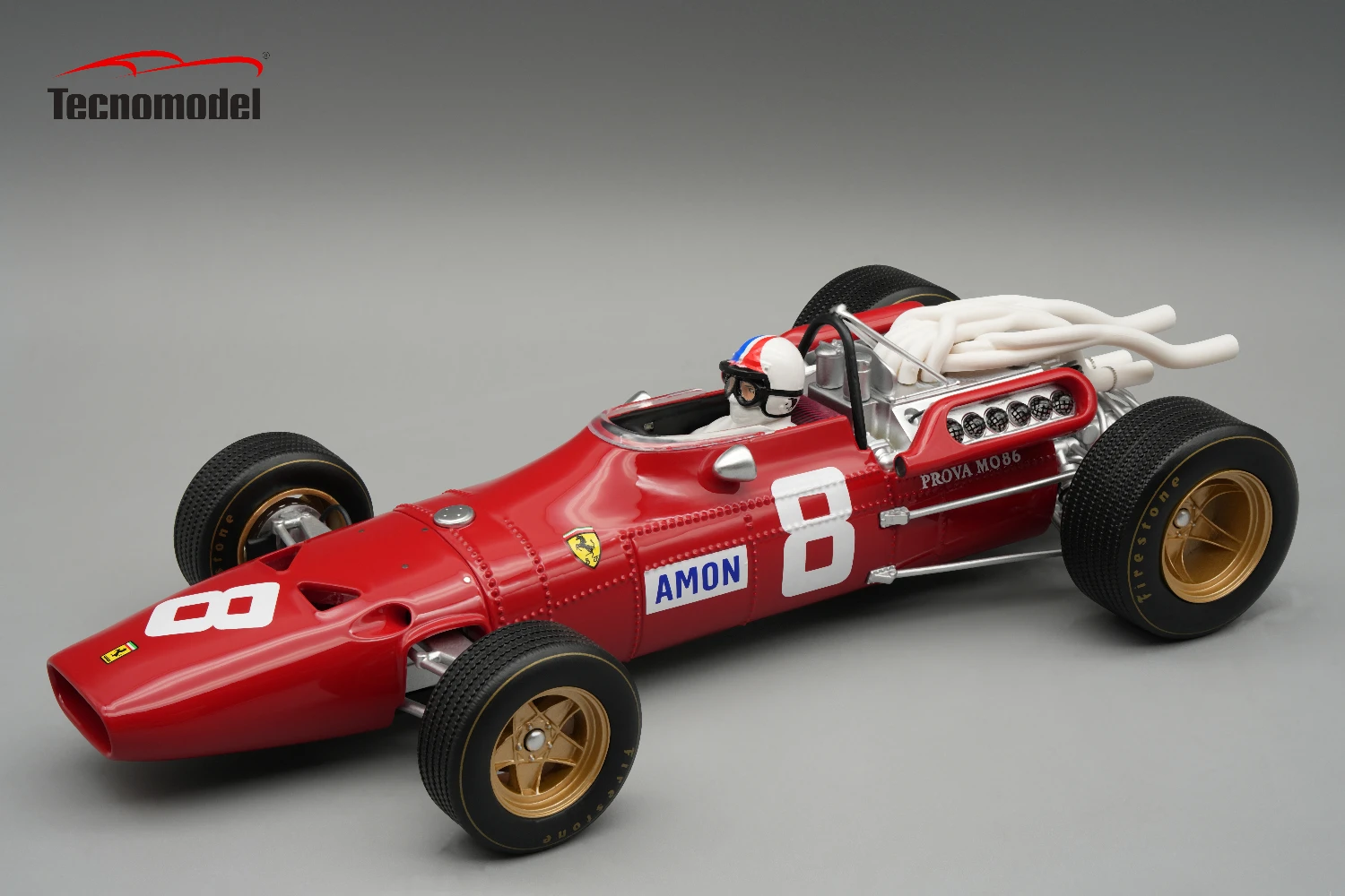 Ferrari 312 F1-67 1967 German GP Driver C. Amon Car # 8