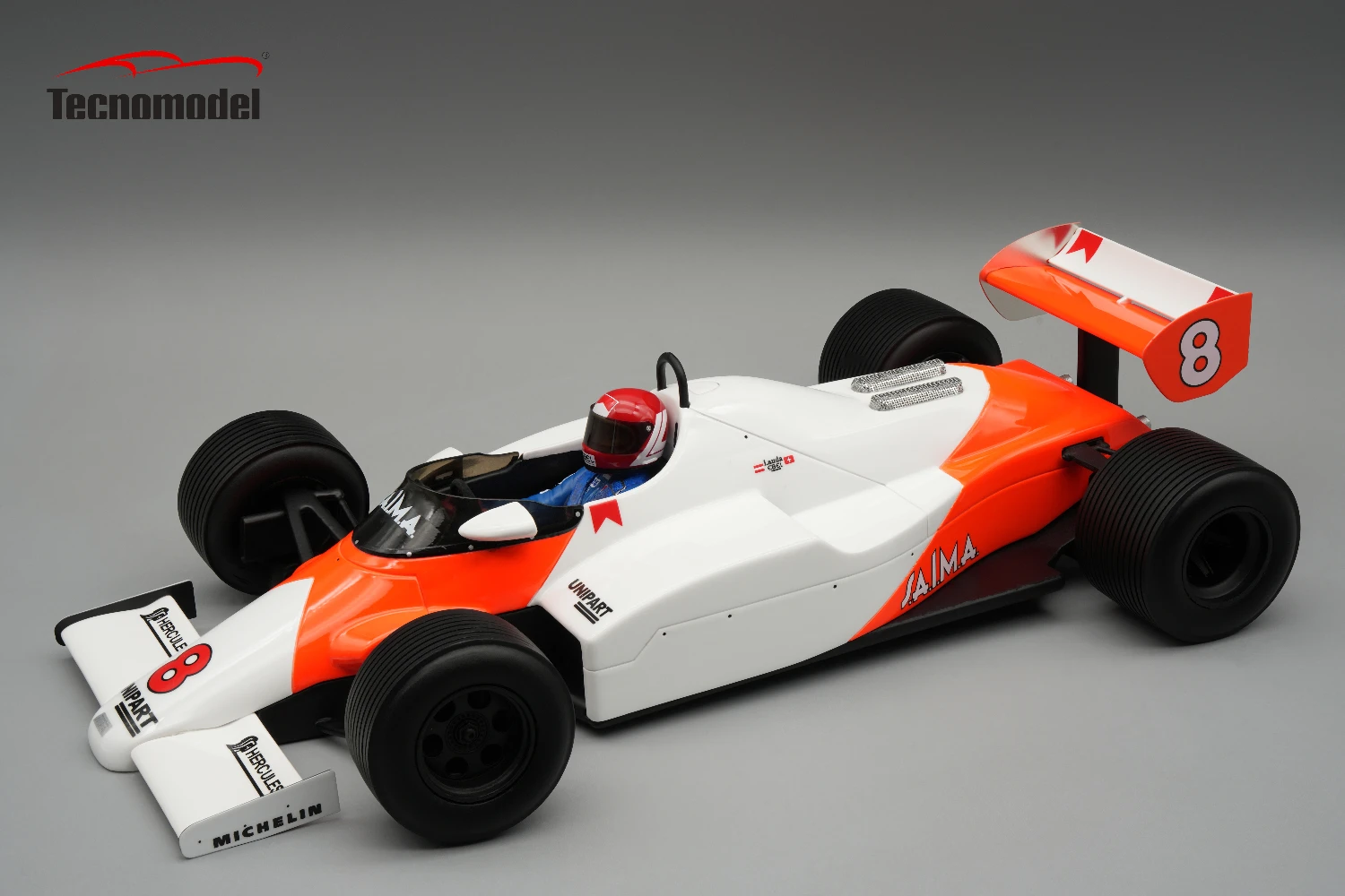 Mclaren MP4/1C 1983 Momaco GP Driver: Niki Lauda Raining Tyres Car #8
