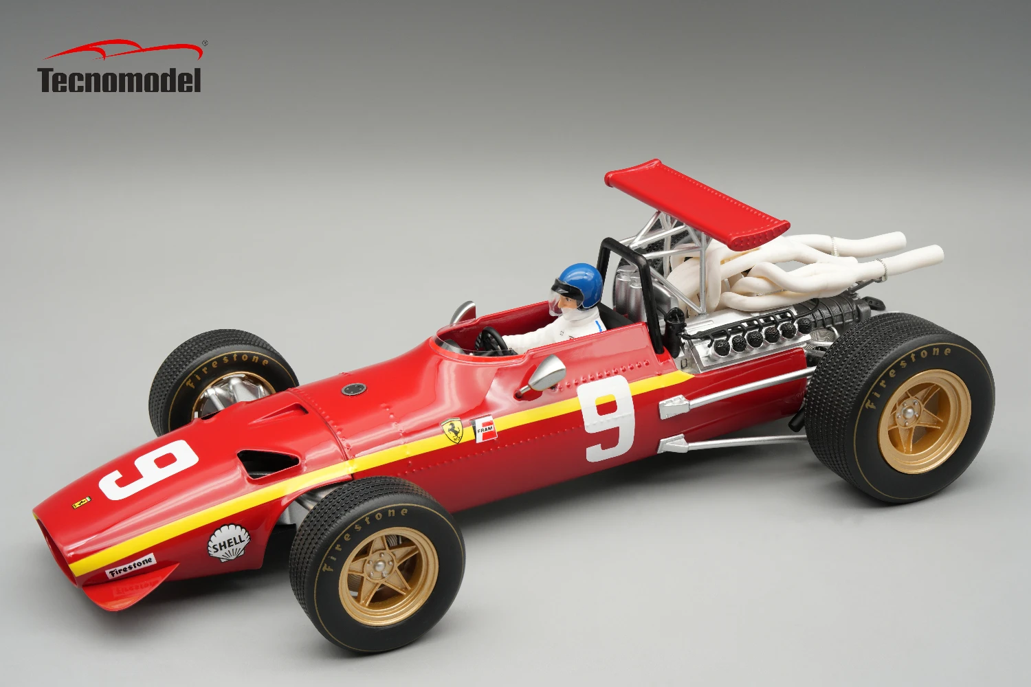 Ferrari 312F1/68 Nurburgring GP Driver jacky Ickx 1968 SHOWCASE INCLUDED