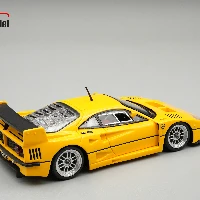 Ferrari F40 LM 1996 Press Version Yellow Modena with Enkei Silver wheels