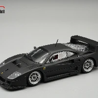  Ferrari F40 LM 1996 Press Version Matt Black Colour with Enkei Silver wheels