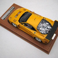 Ferrari F40 LM 1996 Press Yello Modena with white wheels THIS MODEL CAMES WITH THE SHOCASE INCLUDED