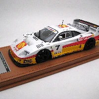 Ferrari F40 LM 1996 Monte Shell sponsor Rendering edition with Black wheels Car 7 THIS MODEL CAMES WITH THE SHOWCASE INCLUDED