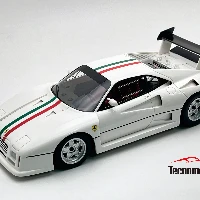 Ferrari 288 GTO Evoluzione 1985 white Italian flag stripe