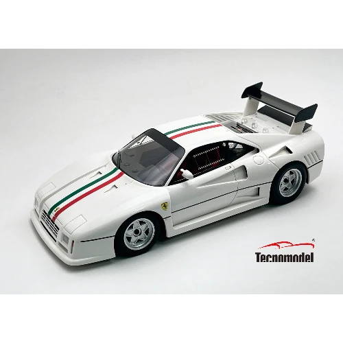 Ferrari 288 GTO Evoluzione 1985 white Italian flag stripe