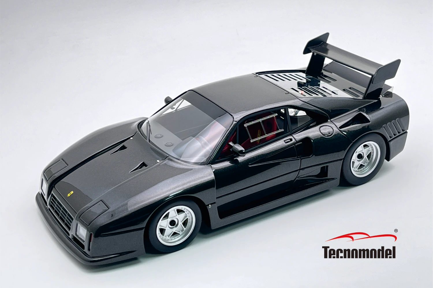 Ferrari 288 GTO Evoluzione 1985 Metallic Black Silver Wheels