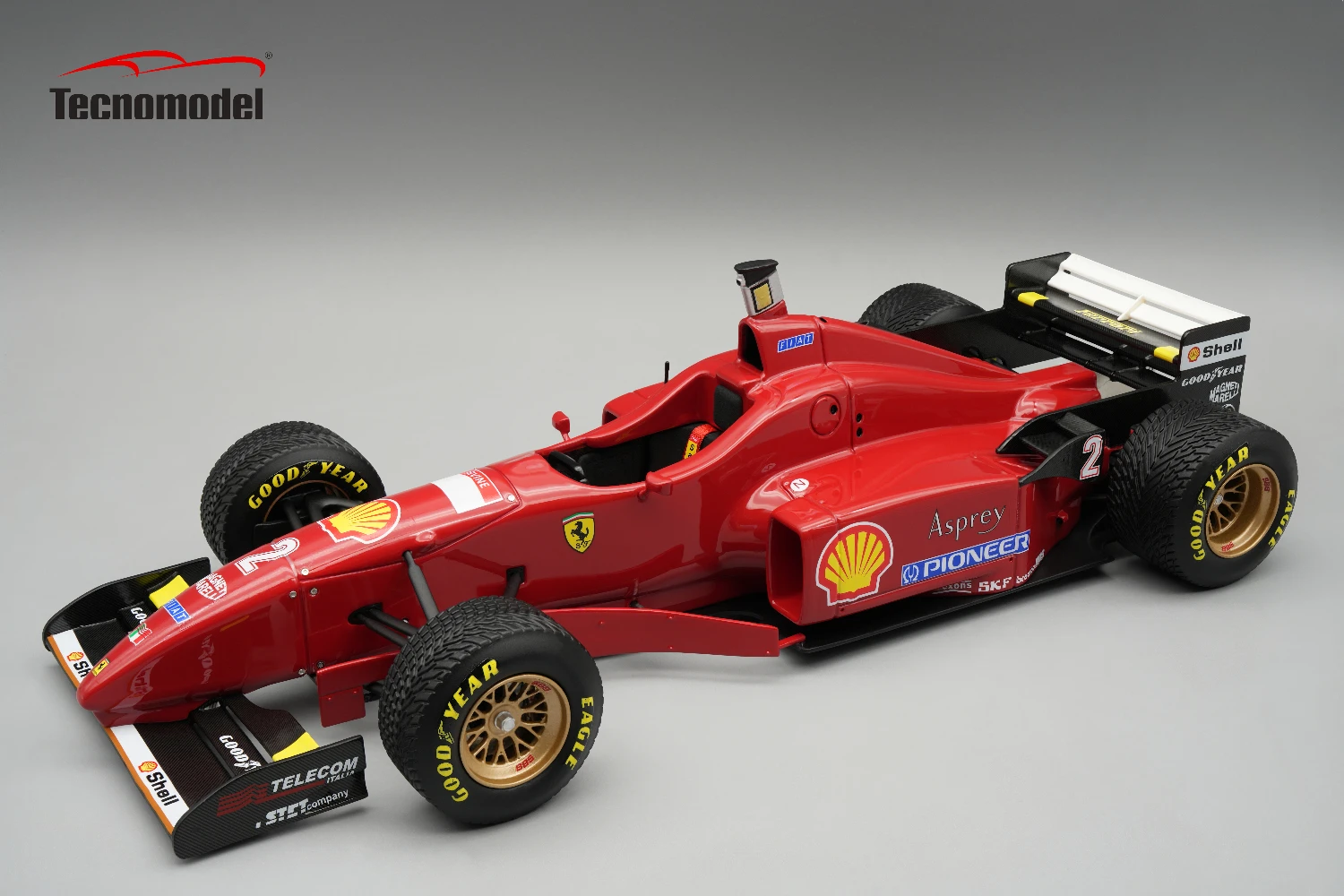 Ferrari F310 1996 Spain GP Raining Tyres Driver Eddie Irvine 