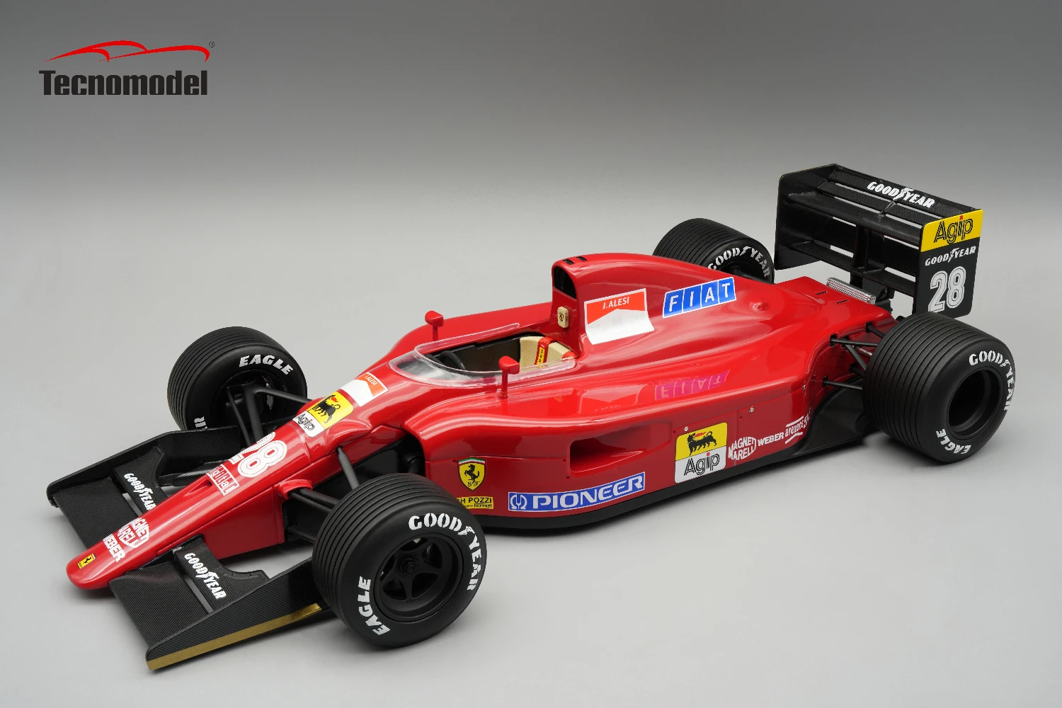 Ferrari 642 F1 1991  British GP Driver Jean Alesi Raining Tyres