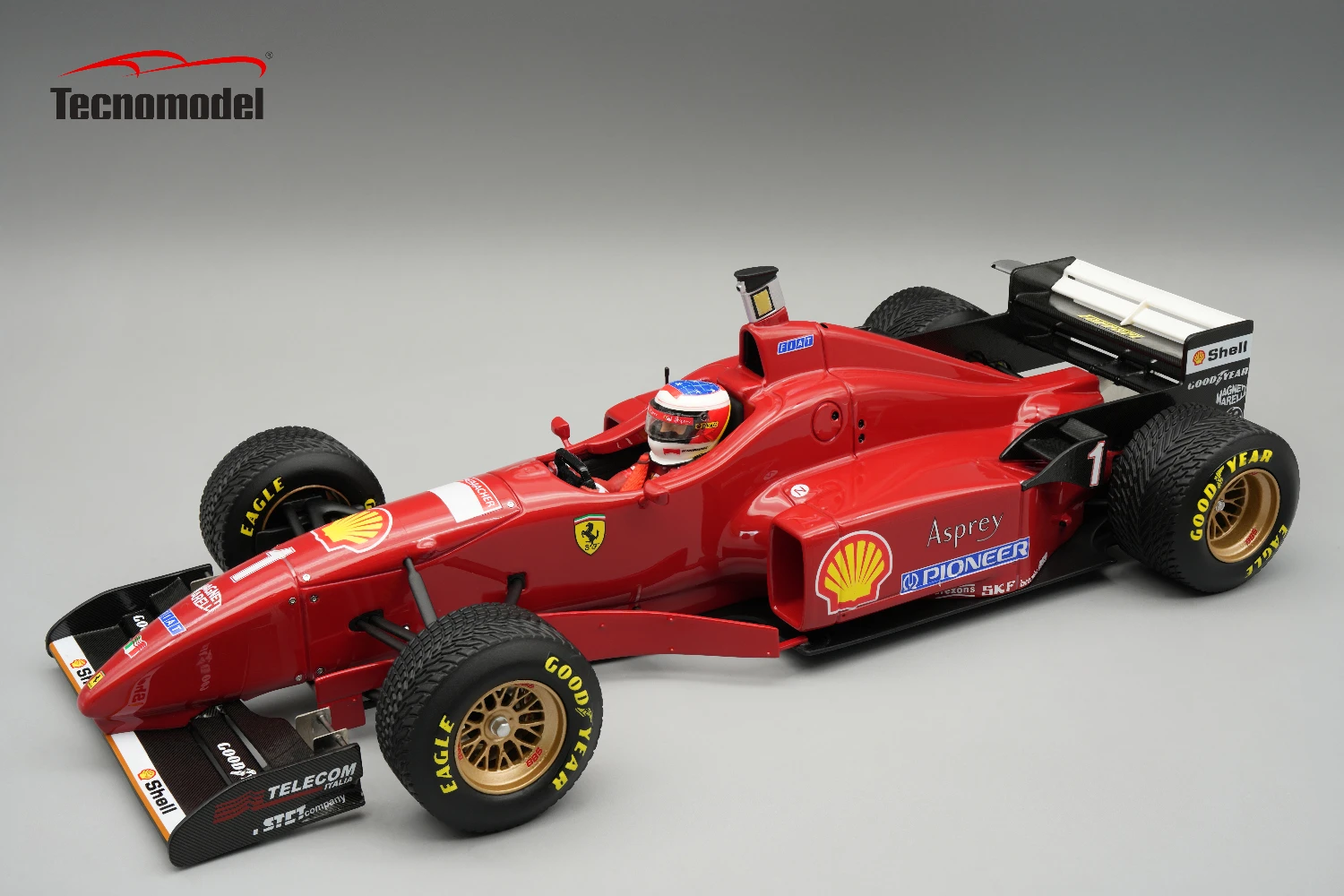 Ferrari F310 1996 Spain GP Raining Tyres Driver Michael Schumacher