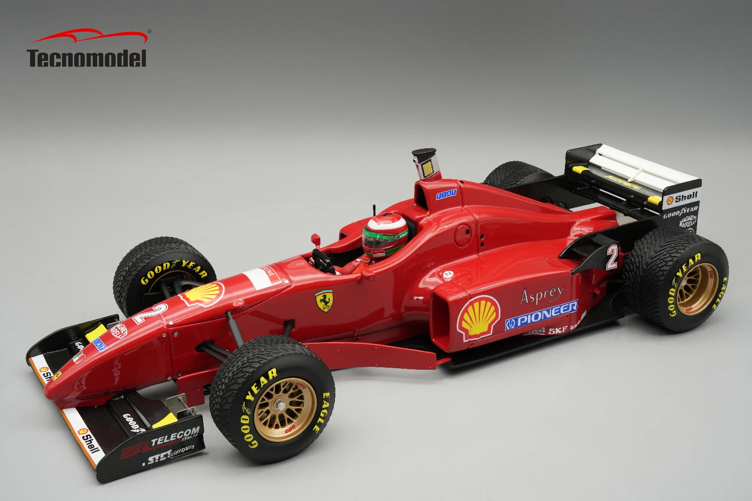 Ferrari F310 1996 Spain GP Raining Tyres Driver Eddie Irvine 