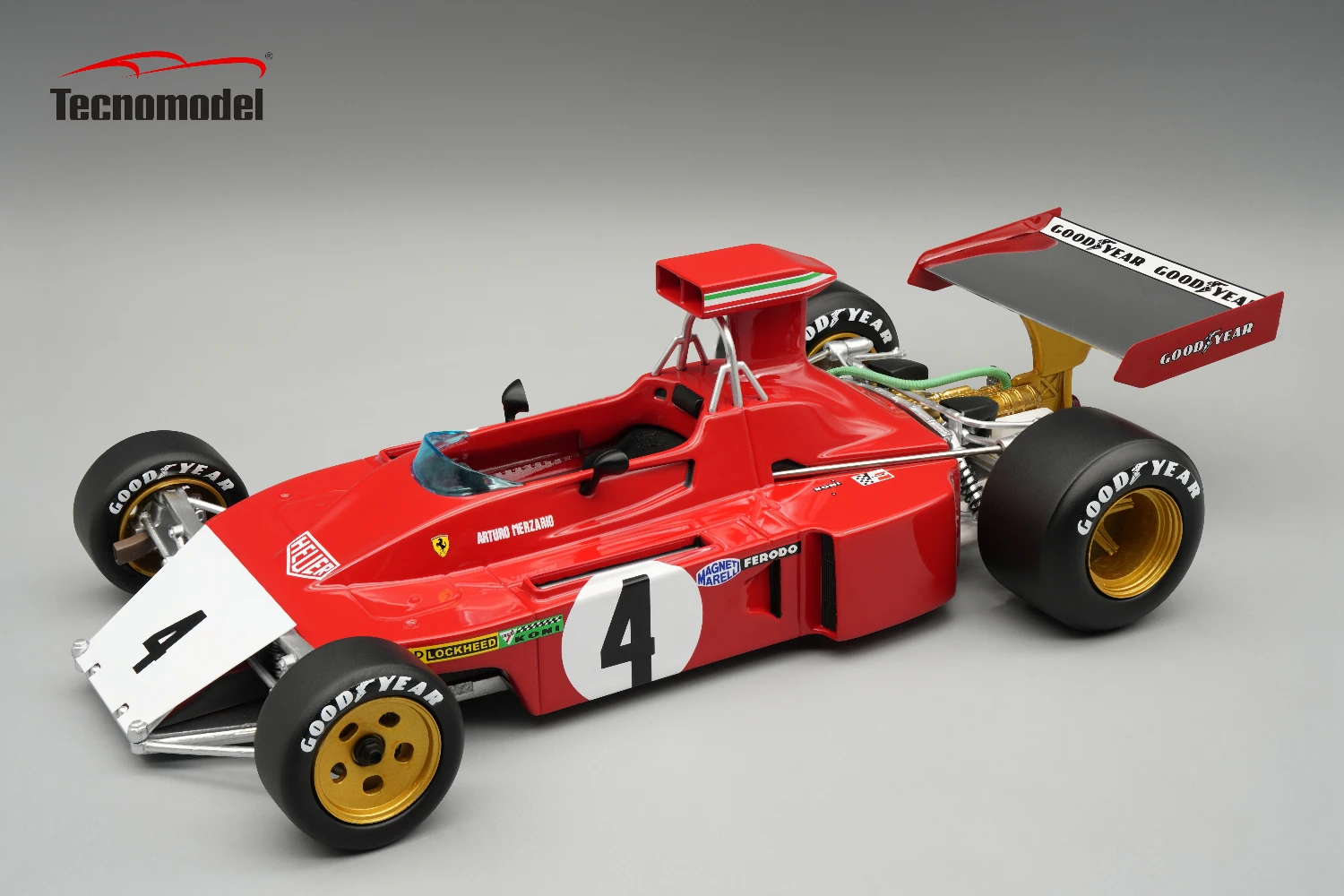 Ferrari 312B3-73 1973  Canada GP Driver Arturo Merzario Broke Nose