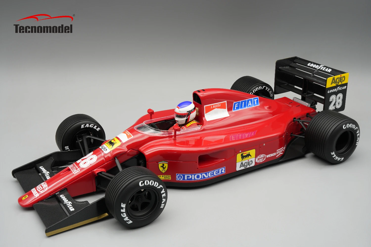 Ferrari 642 F1 1991  British GP Driver Jean Alesi Raining Tyres
