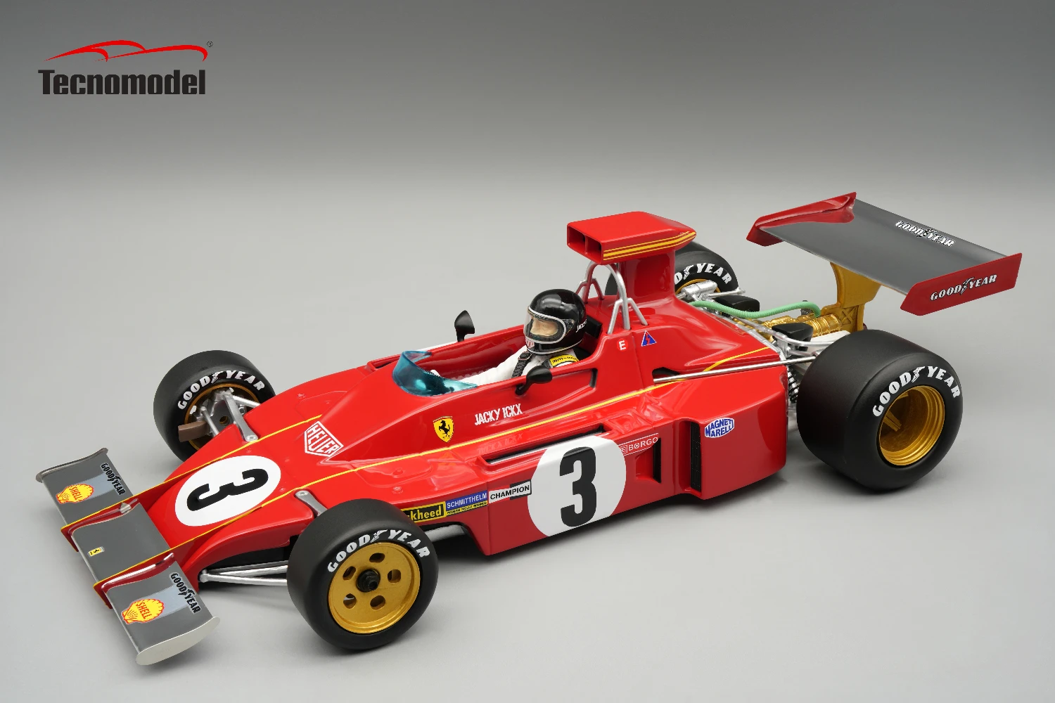 Ferrari 312B3-73 1973 Italy GP Driver  Jacky Ickx Car #3 With Driver