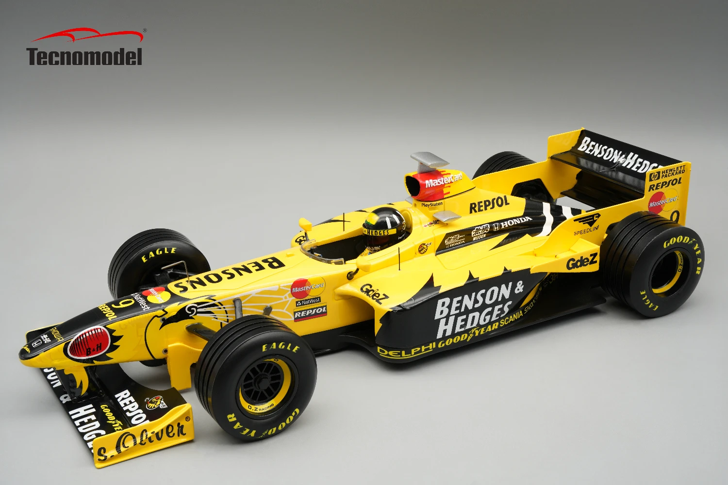 Jordan Honda  198 1998 Winner Belgium  GP Driver  Damon Hill Car #9