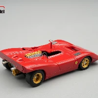 Ferrari 612P Can-Am press red color 1969