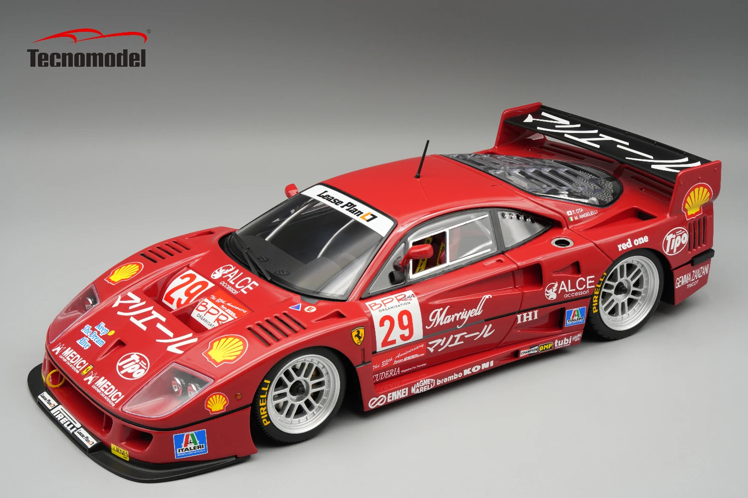 Ferrari F40 LM 1996  BPR Suzuka  Driver M.Angelelli / T.Oota Open Rear Trunck and enine part  Close with magnetic system