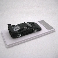  Ferrari F40 LM 1996 Press Version Matt Black Colour with Enkei Silver wheels