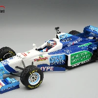 Benetton B196 1996  Spanish GP Driver: Gherard Berger Raining Tyres car #4 SHOWCASE INCLUDED