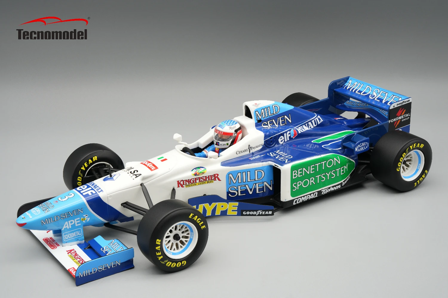 Benetton B196 1996 Argentina GP Driver: Jean Alesi car #3 SHOWCASE INCLUDED