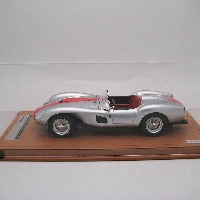 Ferrari 250 TR Pontoon-Fender street version 1958 Metallic Silver- Red Stripe 