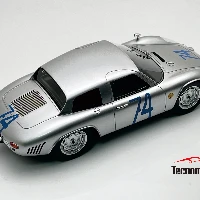 Porsche 356B Carrera GS GT Targa Florio 1964 car #74 7°place Driver: J.Neerpash