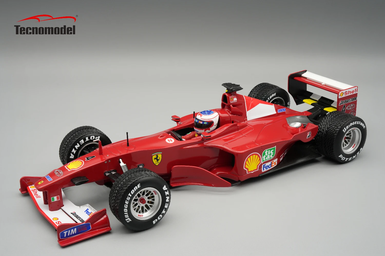 Ferrari F1 2000 Winner German GP Driver Rubens Barrichello Raining Race