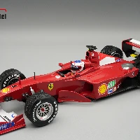Ferrari F1 2000 Winner German GP Driver Rubens Barrichello Raining Race