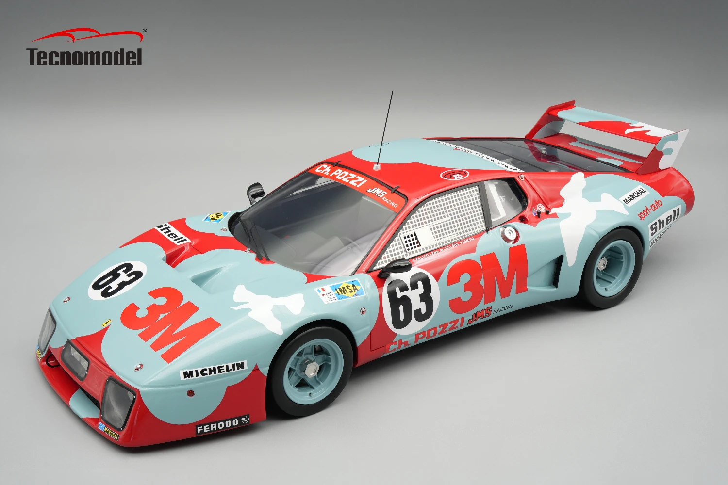 Ferrari 512 BB/LM Le Mans 24h 1979 car #63 JMS Racing - C-H. Pozzi DNF Driver: C. Ballot-Léna - M. Leclère - P. Gregg