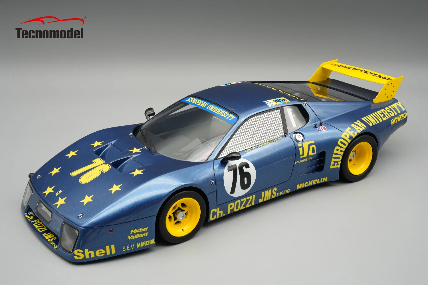 Ferrari 512BB/LM Le Mans 24h 1980 C.Pozzi - JMS Racing car #76 10° place Driver:   J. Xhenceval - P. Dieudonné - H. Regout