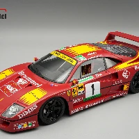 Ferrari F40  Twin Turbo V8  1994 TEAM Brummel Supercar GT Season  Driver Mimmo Schiattarella